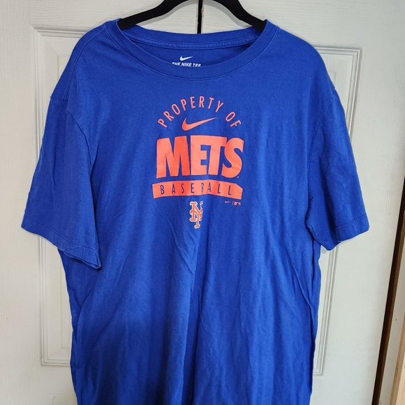 Nike Men's Blue Mets Baseball T-Shirt - Picture 3 of 8